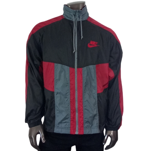 Nike Black, Burgundy & Grey Windbreaker - Picture 6 of 6